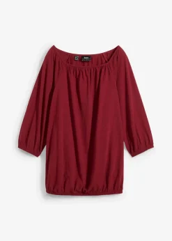 bonprix Shirts & Tops|Nachhaltigere Materialien^Shirtbluse aus reiner Bio-Baumwolle granatapfel
