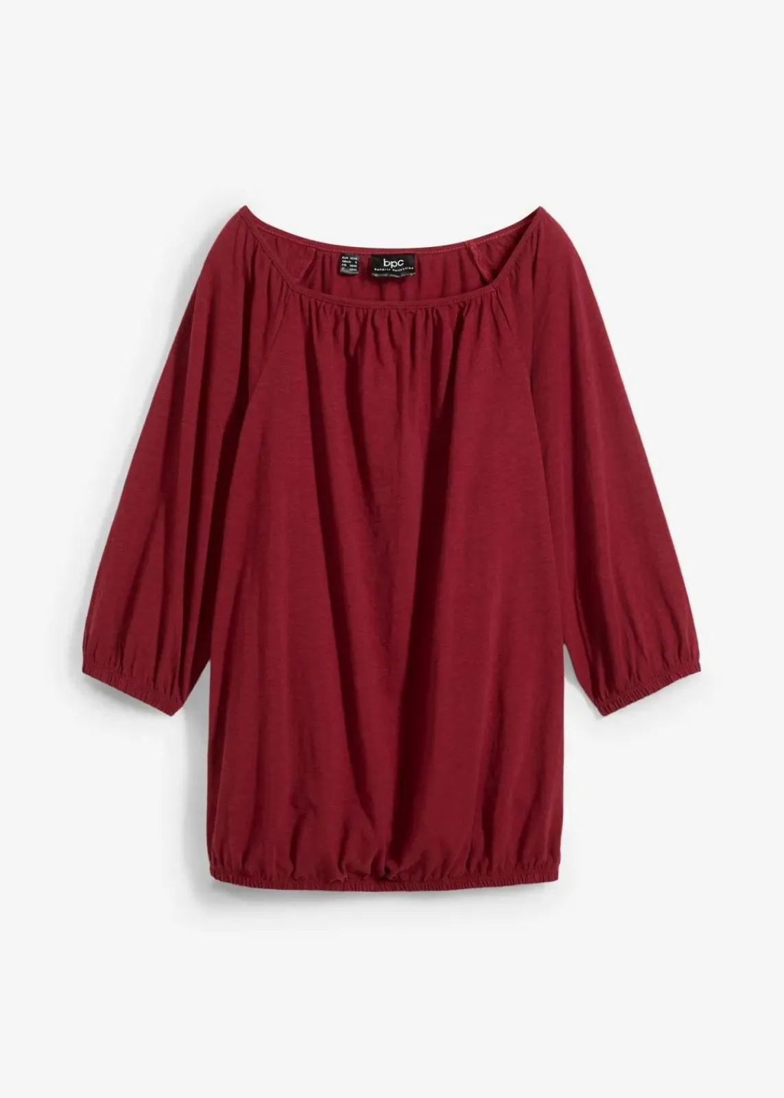 bonprix Shirts & Tops|Nachhaltigere Materialien^Shirtbluse aus reiner Bio-Baumwolle granatapfel