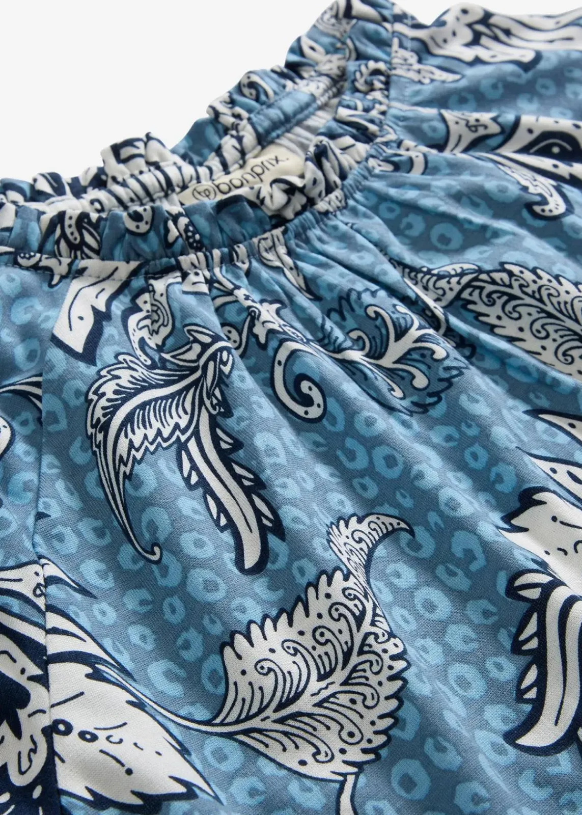 bonprix Shirts & Tops^Shirtbluse aus softem Modal-Mix wellenblau bedruckt