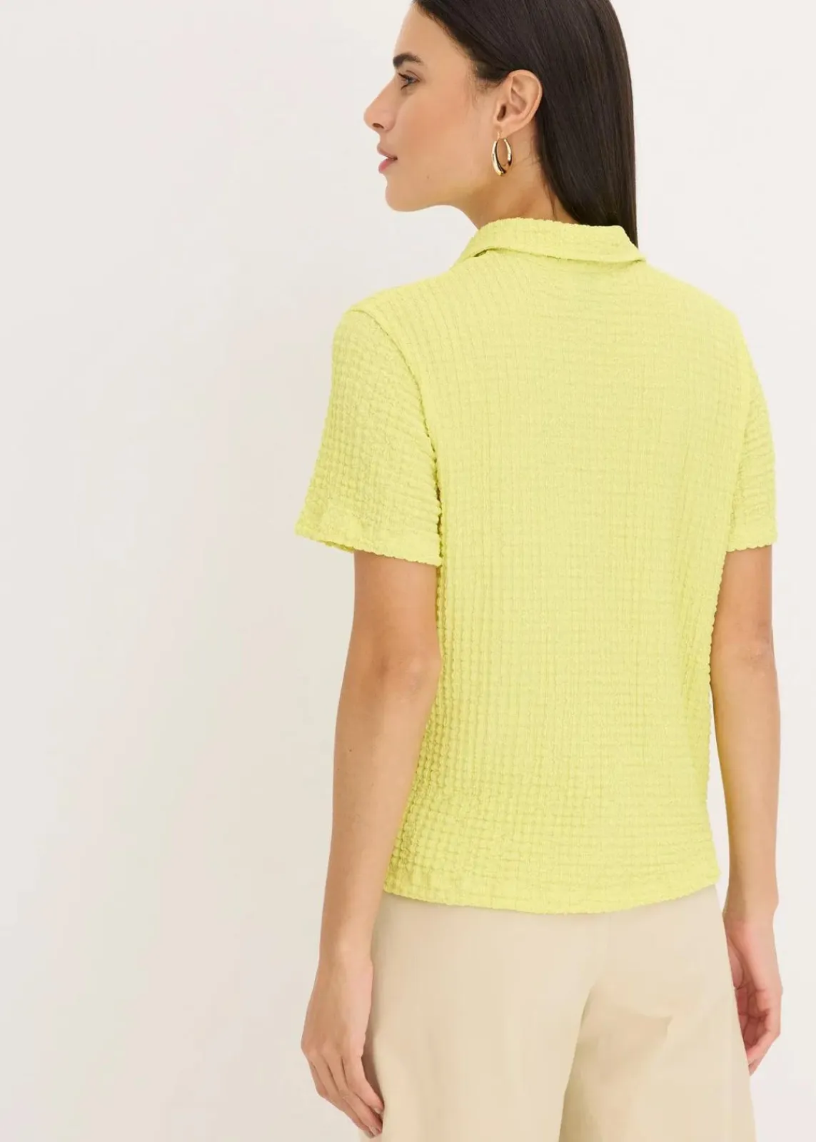 bonprix Shirts & Tops^Shirtbluse mit Struktur zitrusgelb