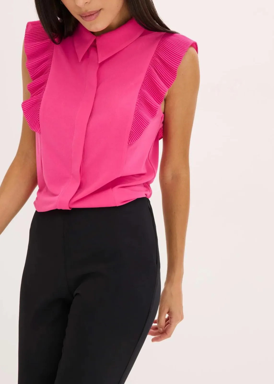 bonprix Shirts & Tops^Shirtbluse mit Volants pinklady