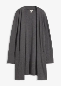 bonprix Bekleidung·Röcke|Nachhaltigere Materialien^Shirtjacke grau meliert meliert