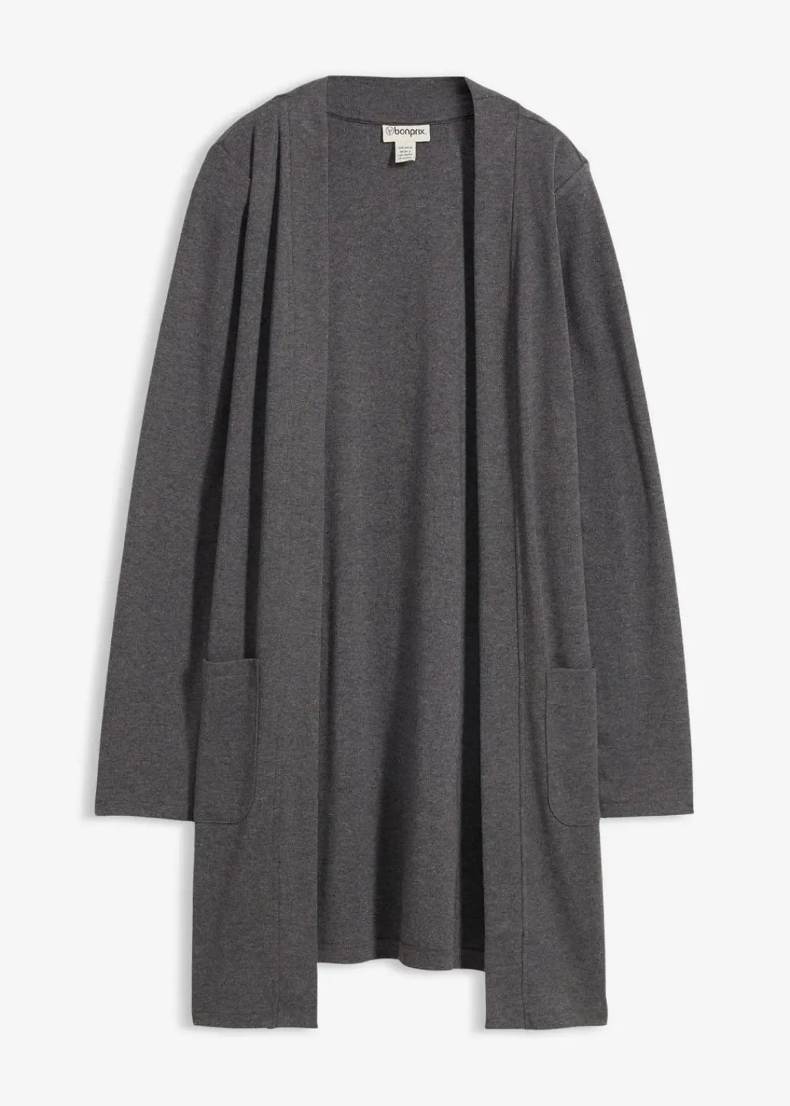 bonprix Bekleidung·Röcke|Nachhaltigere Materialien^Shirtjacke grau meliert meliert