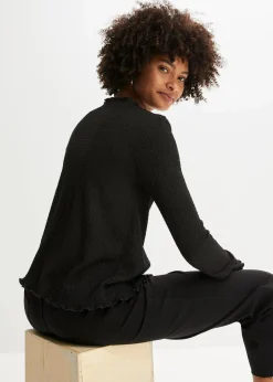bonprix Shirts & Tops^Shirtjacke schwarz