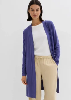 bonprix Shirts & Tops|Basics^Shirtjacke aus softem Viskose-Mix dunkelpazifik
