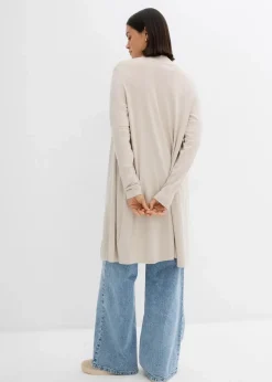 bonprix Shirts & Tops|Basics^Shirtjacke aus softem Viskose-Mix steingrau