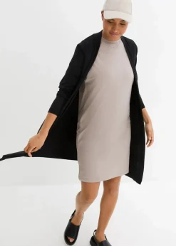 bonprix Bekleidung·Röcke|Nachhaltigere Materialien^Shirtjacke aus softem Viskose-Mix schwarz