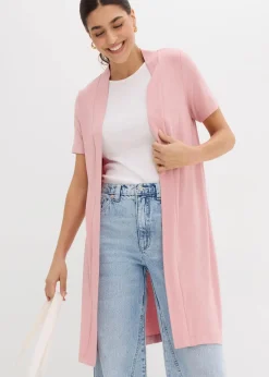 bonprix Nachhaltigere Materialien|Shirts & Tops^Shirtjacke aus softer Viskose aschrosa