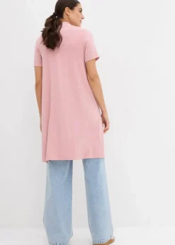 bonprix Nachhaltigere Materialien|Shirts & Tops^Shirtjacke aus softer Viskose aschrosa