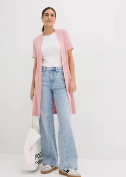 bonprix Nachhaltigere Materialien|Shirts & Tops^Shirtjacke aus softer Viskose aschrosa