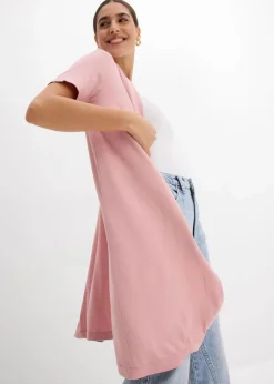 bonprix Nachhaltigere Materialien|Shirts & Tops^Shirtjacke aus softer Viskose aschrosa