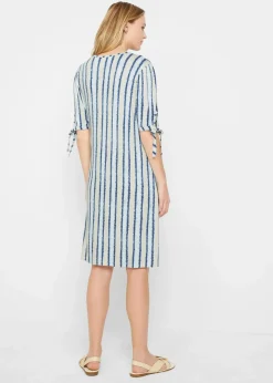 John Baner JEANSWEAR Kleider^Shirtkleid blau/weiss gestreift