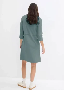 bonprix Nachhaltigere Materialien|Kleider^Shirtkleid aus Bio Baumwolle eukalyptusgrün