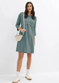 bonprix Nachhaltigere Materialien|Kleider^Shirtkleid aus Bio Baumwolle eukalyptusgrün