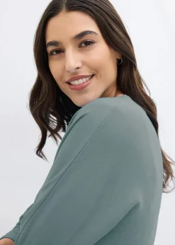 bonprix Nachhaltigere Materialien|Kleider^Shirtkleid aus Bio Baumwolle eukalyptusgrün