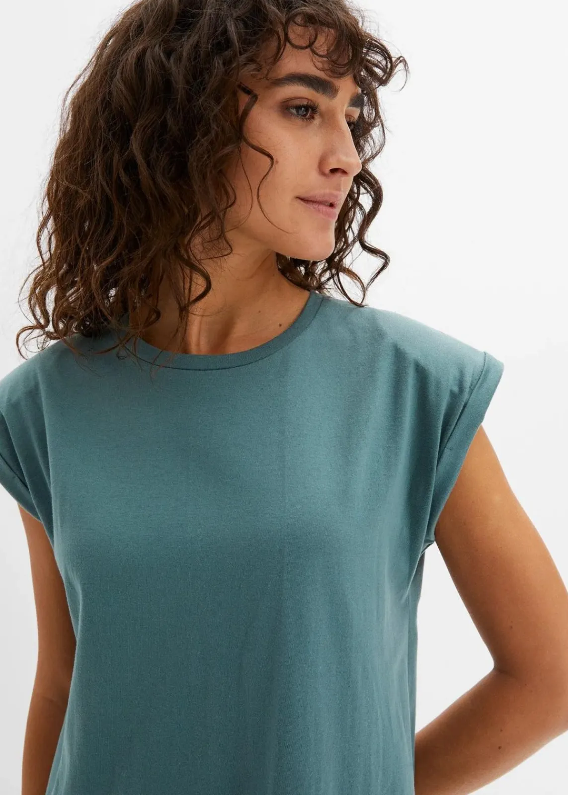 bonprix Nachhaltigere Materialien|Kleider^Shirtkleid aus Bio-Baumwolle graugrün