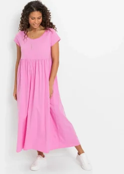 bonprix Bekleidung·Pullover & Strickjacken|Kleider^Shirtkleid aus Bio-Baumwolle rosapink