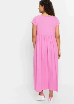 bonprix Bekleidung·Pullover & Strickjacken|Kleider^Shirtkleid aus Bio-Baumwolle rosapink