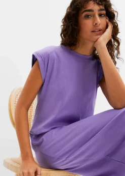 bonprix Bekleidung·Pullover & Strickjacken|Kleider^Shirtkleid aus Bio-Baumwolle helllila