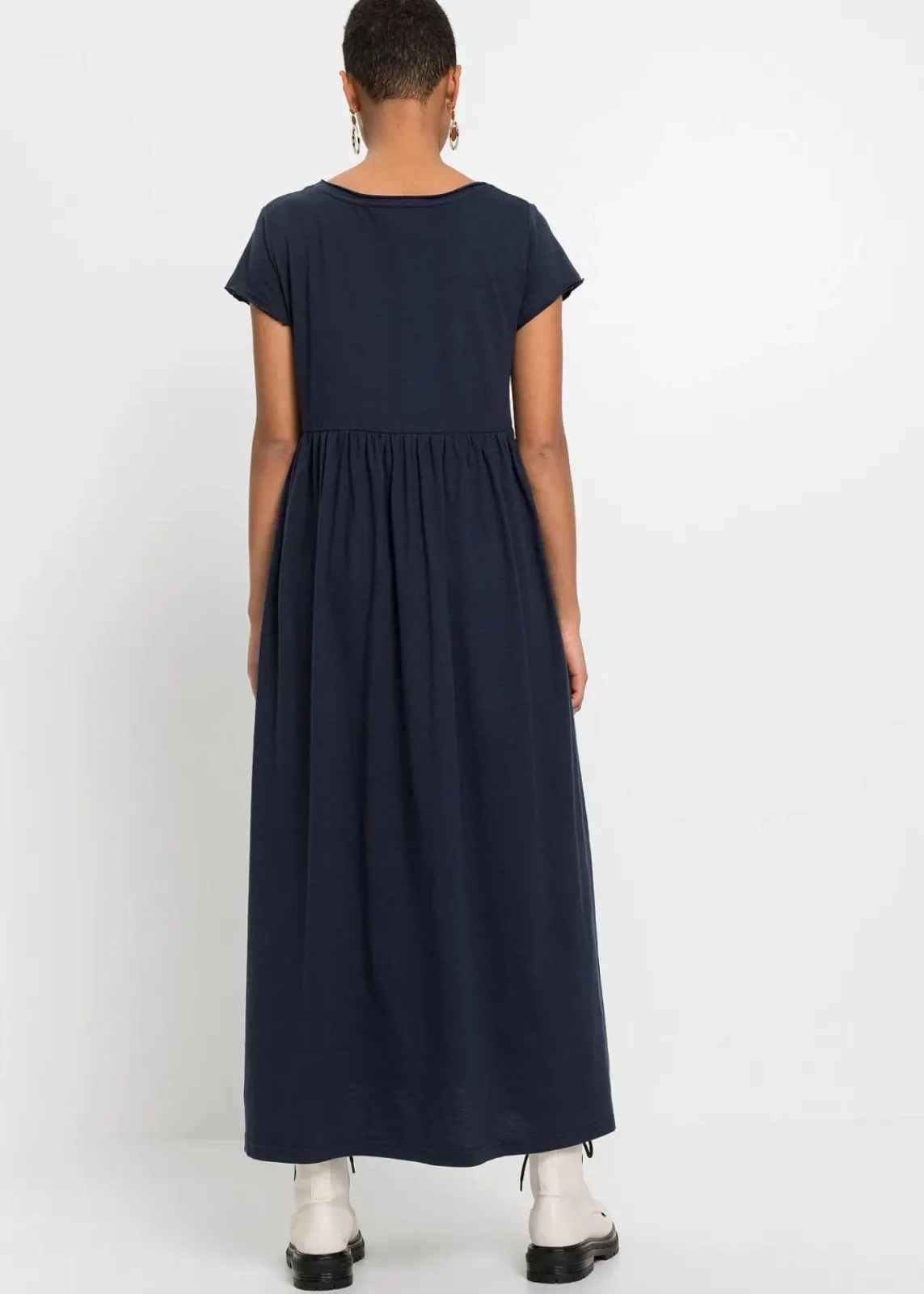 bonprix Nachhaltigere Materialien|Kleider^Shirtkleid aus Bio-Baumwolle dunkelblau