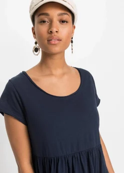 bonprix Nachhaltigere Materialien|Kleider^Shirtkleid aus Bio-Baumwolle dunkelblau