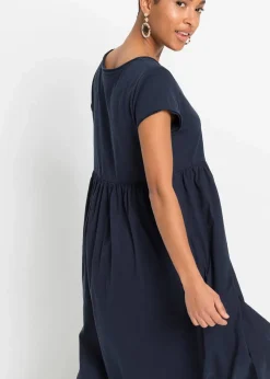 bonprix Nachhaltigere Materialien|Kleider^Shirtkleid aus Bio-Baumwolle dunkelblau