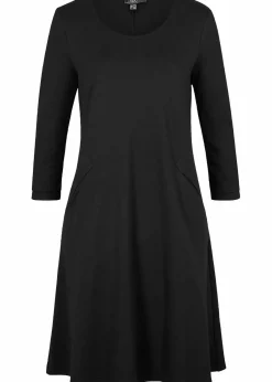 bonprix Bekleidung·Pullover & Strickjacken^Shirtkleid aus Punto di Roma schwarz
