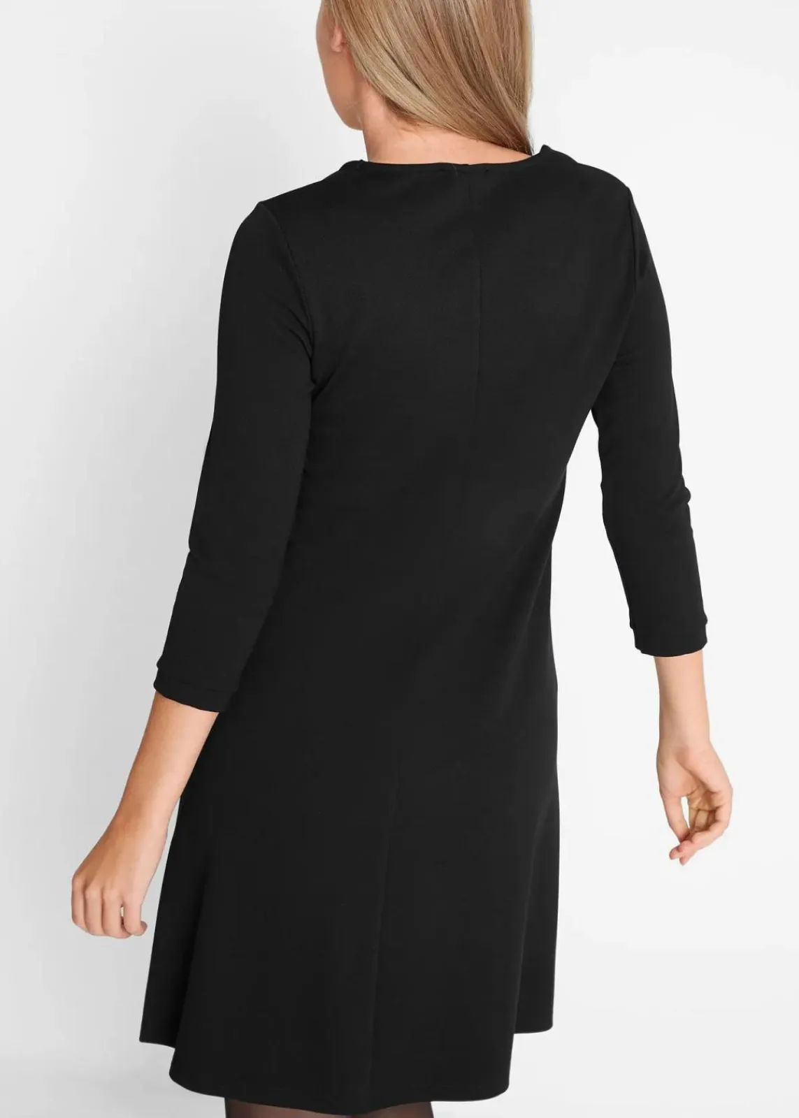 bonprix Bekleidung·Pullover & Strickjacken^Shirtkleid aus Punto di Roma schwarz
