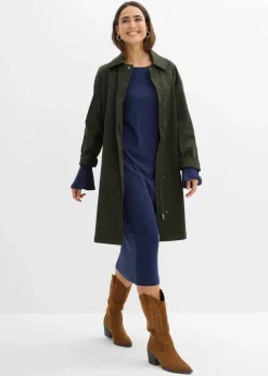 bonprix Bekleidung·Röcke|Bekleidung·Pullover & Strickjacken^Shirtkleid aus reiner Baumwolle dunkelblau