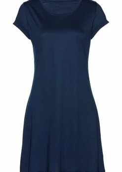 bonprix Nachhaltigere Materialien|Kleider^Shirtkleid aus reiner Bio-Baumwolle dunkelblau
