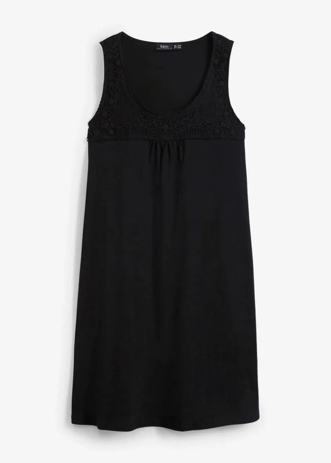 bonprix Kleider|Nachhaltigere Materialien^Shirtkleid aus reiner Bio-Baumwolle schwarz