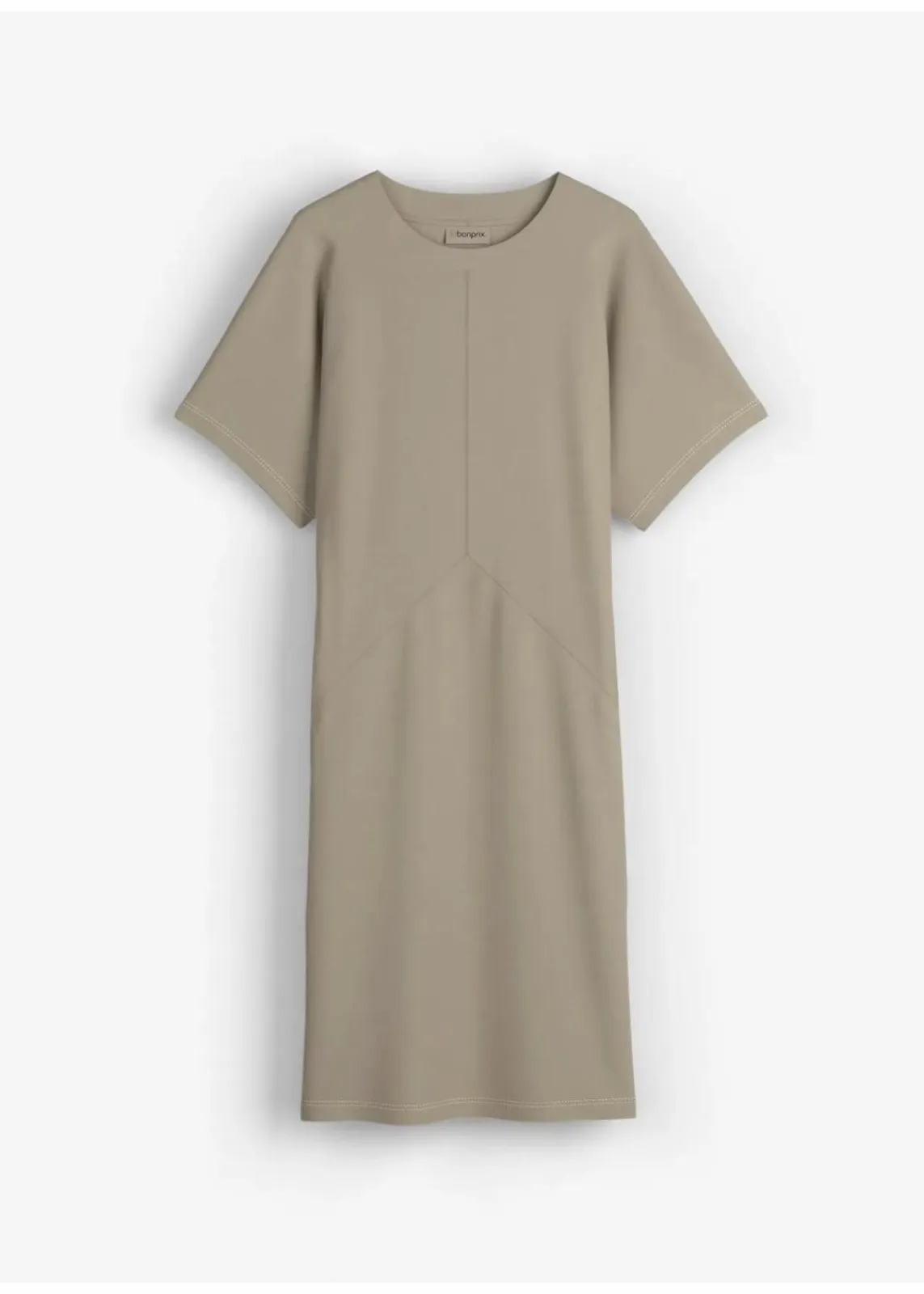 bonprix Bekleidung·Pullover & Strickjacken|Kleider^Shirtkleid aus reiner Bio-Baumwolle new khaki