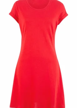 bonprix Nachhaltigere Materialien|Kleider^Shirtkleid aus reiner Bio-Baumwolle erdbeere