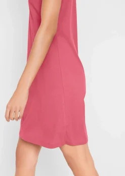 bonprix Nachhaltigere Materialien|Kleider^Shirtkleid aus reiner Bio-Baumwolle rauchhimbeere