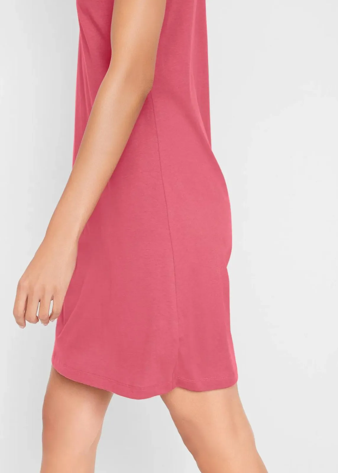 bonprix Nachhaltigere Materialien|Kleider^Shirtkleid aus reiner Bio-Baumwolle rauchhimbeere
