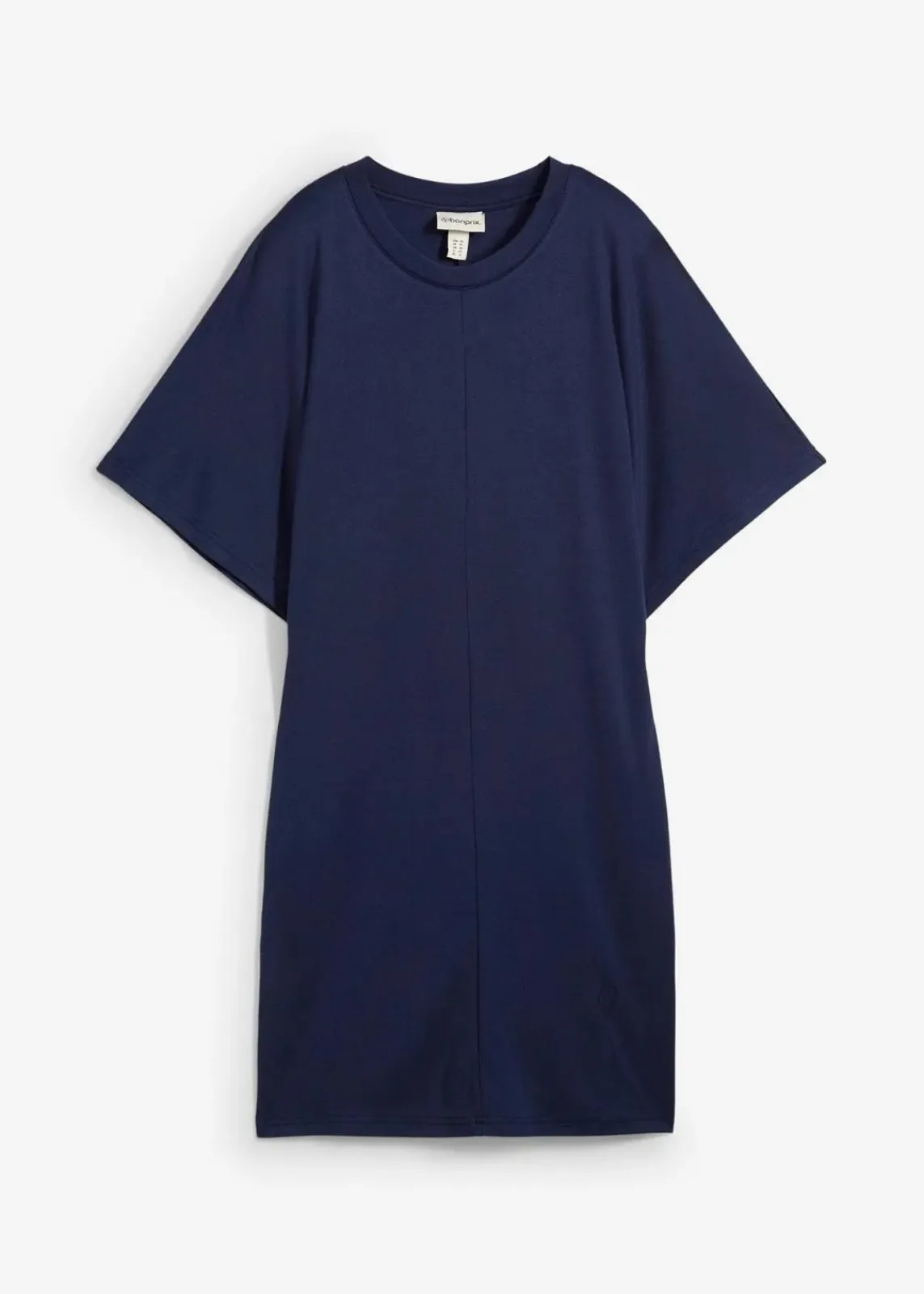 bonprix Kleider^Shirtkleid aus softem Punto di Roma dunkelblau