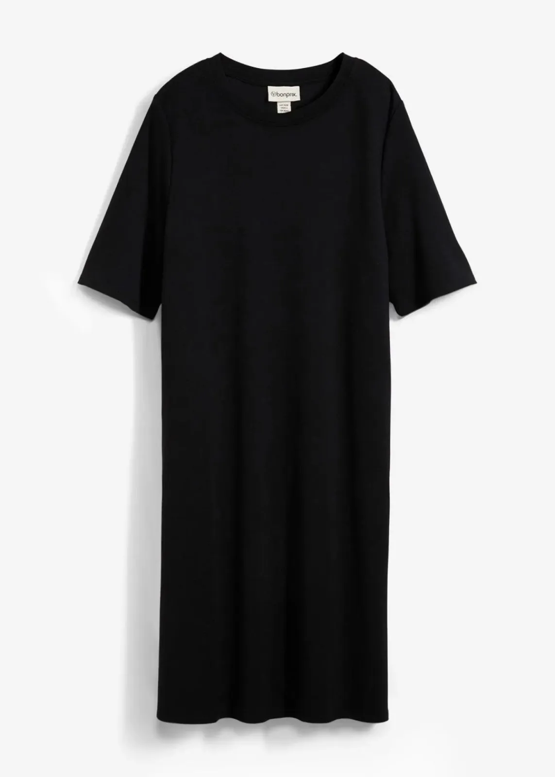 bonprix Kleider^Shirtkleid in A-Linie aus Viskose-Mix schwarz