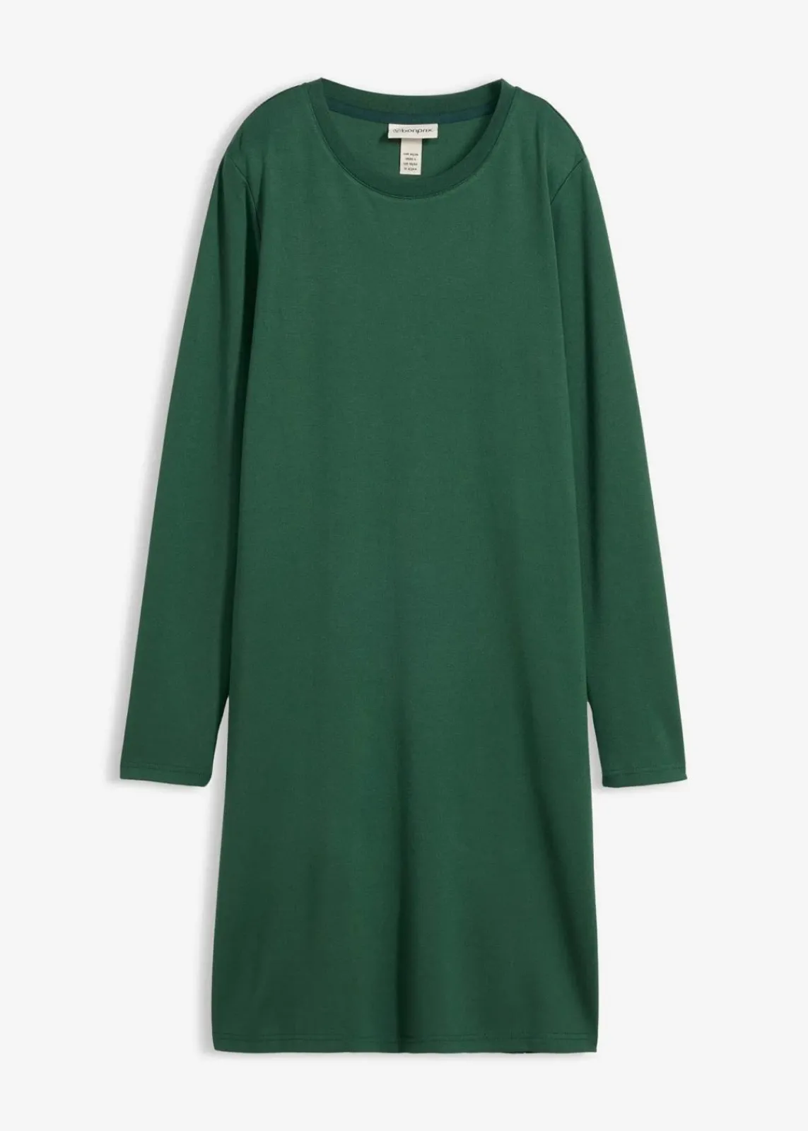 bonprix Kleider|Bekleidung·Pullover & Strickjacken^Shirtkleid in A-Linie aus Viskose-Mix dunkelgrün