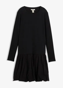 bonprix Kleider^Shirtkleid mit Ballonrock schwarz