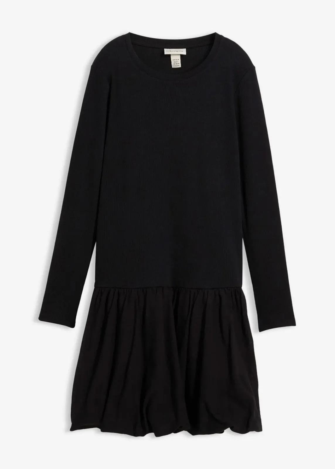 bonprix Kleider^Shirtkleid mit Ballonrock schwarz