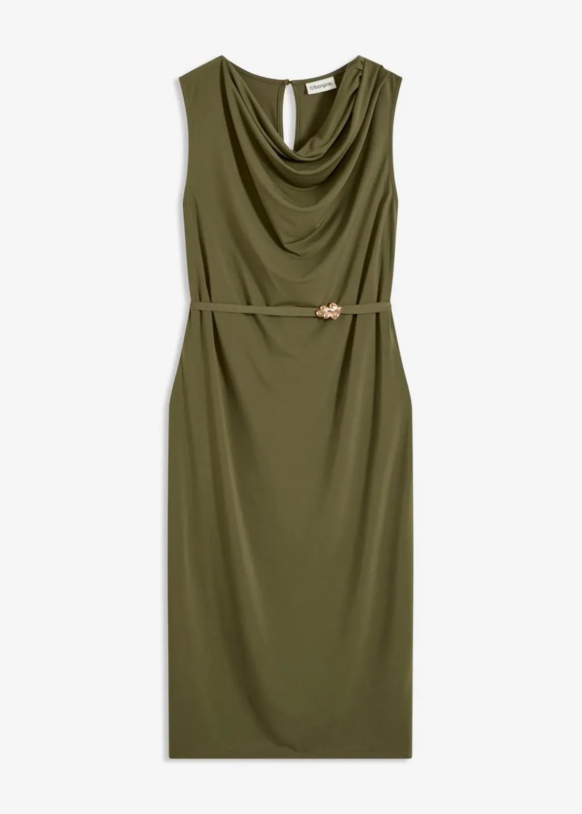 bonprix Bekleidung·Pullover & Strickjacken|Kleider^Shirtkleid mit Gürtel (2-tlg. Set) dunkelkhaki