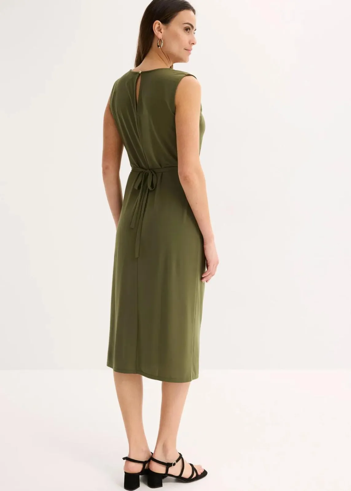 bonprix Bekleidung·Pullover & Strickjacken|Kleider^Shirtkleid mit Gürtel (2-tlg. Set) dunkelkhaki