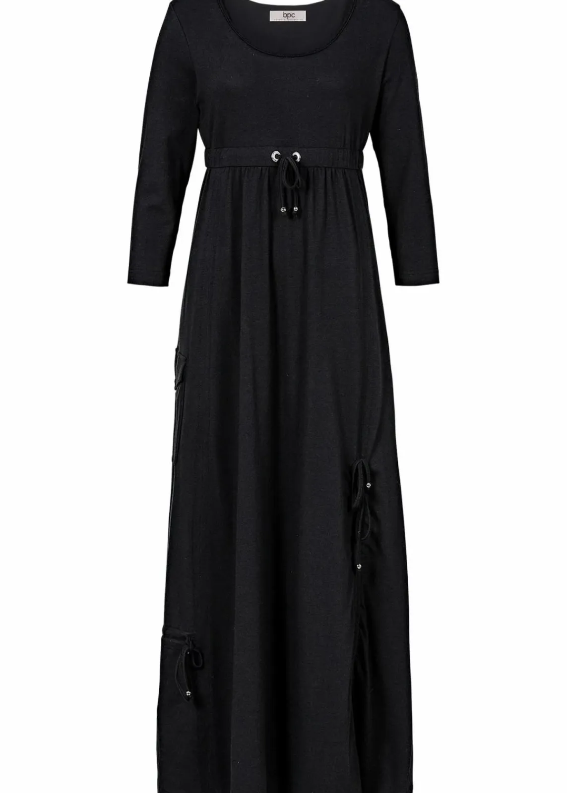 bonprix Bekleidung·Pullover & Strickjacken|Kleider^Shirt-Kleid mit 3/4-Ärmeln schwarz