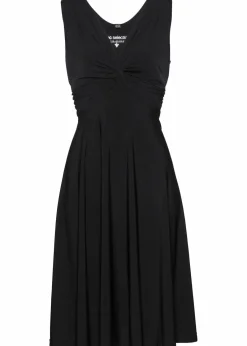 bonprix Kleider^Shirtkleid mit V-Ausschnitt schwarz