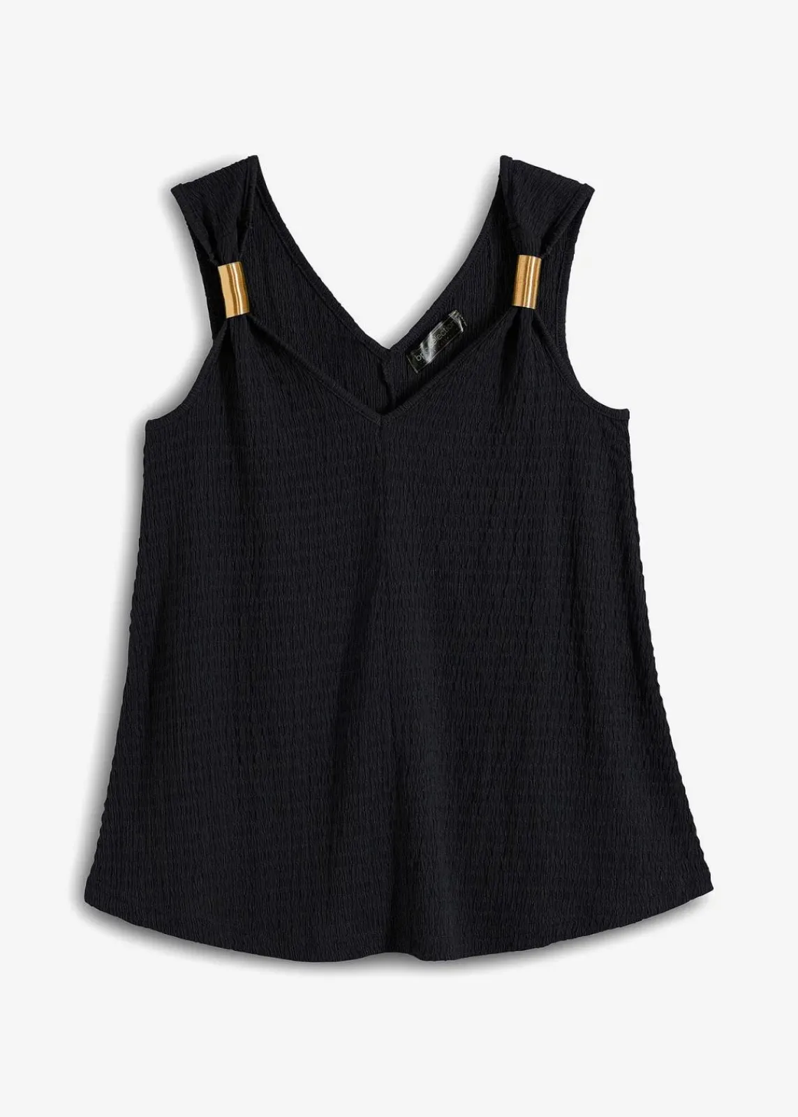 bonprix Shirts & Tops|Nachhaltigere Materialien^Shirt-Top schwarz
