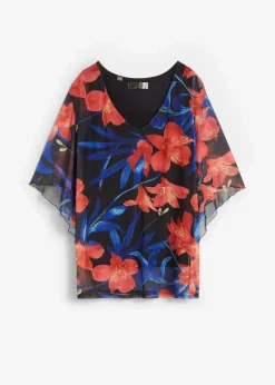 bonprix Shirts & Tops^Shirt-Tunika aus Mesh bunt geblümt