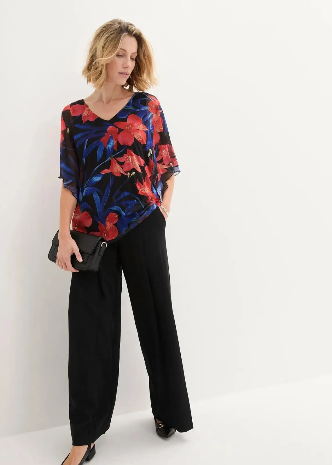 bonprix Shirts & Tops^Shirt-Tunika aus Mesh bunt geblümt