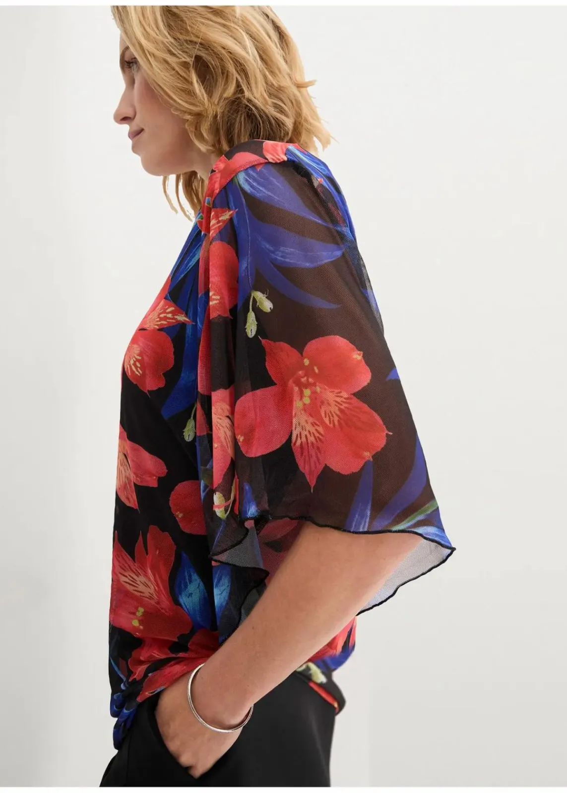 bonprix Shirts & Tops^Shirt-Tunika aus Mesh bunt geblümt