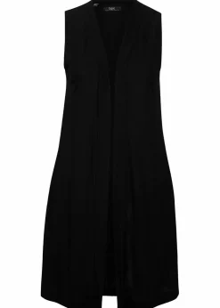 bonprix Shirts & Tops|Nachhaltigere Materialien^Shirt-Weste aus Viskose schwarz