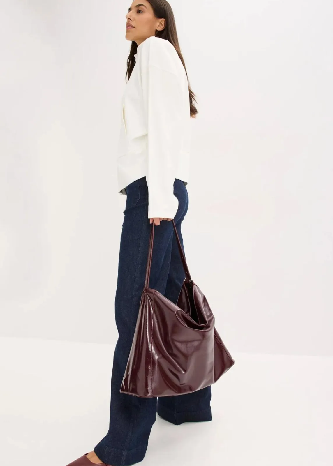 bonprix Taschen^Shopper dunkelbeere